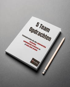 Mock up book cover teamopdrachten